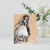 Carte Postale Danseuse en position ballet - Edgar Degas (Debout devant)