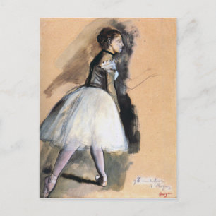 Carte Postale Danseuse en position ballet - Edgar Degas