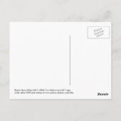 CARTE POSTALE DANSEUSE ESPAGNOLE (Dos)