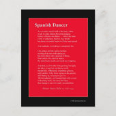 CARTE POSTALE DANSEUSE ESPAGNOLE (Devant)