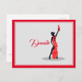 Carte Postale Danseuse flamenco Duende (Devant / Derrière)