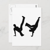 Carte Postale danseuse hip hop (Devant / Derrière)