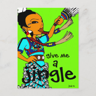 Carte Postale Danseuse Jingle "Donne-Moi Un Jingle"