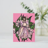 Carte Postale Danseuse orientale rose Shimmy (Debout devant)