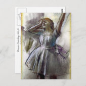 Carte Postale Danseuse Stretch par Degas (Devant / Derrière)