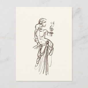 Carte Postale danseuse tzigane de fusion tribale