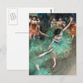 Carte Postale Danseuse Verte Edgar Degas (Devant / Derrière)