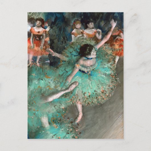 Carte Postale Danseuse Verte Edgar Degas (Devant)