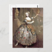 Carte Postale Danseuse victorienne (Devant / Derrière)