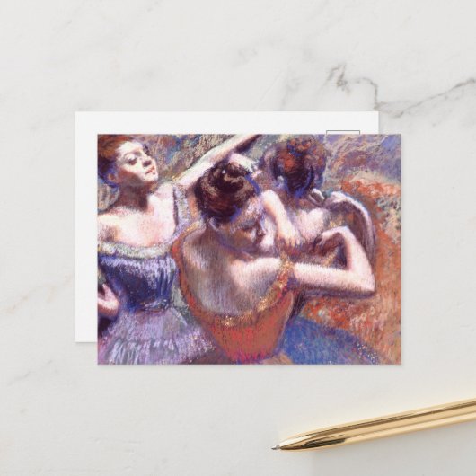 Carte Postale Danseuses 1899 Edgar Degas (Devant/Arrière en situation)