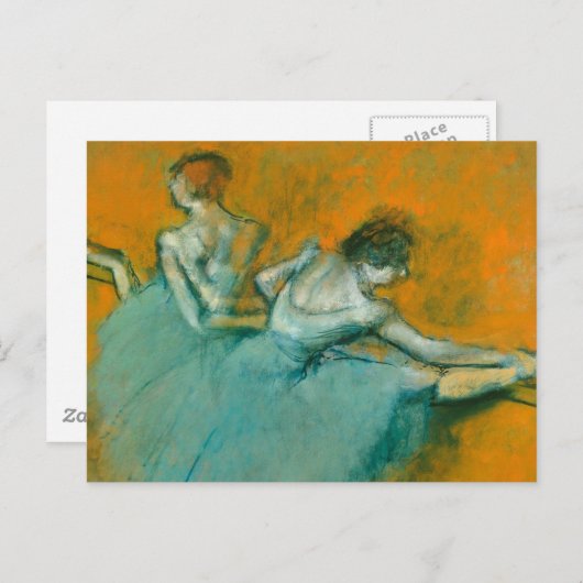 Carte Postale Danseuses au Bar Ballet (Devant / Derrière)