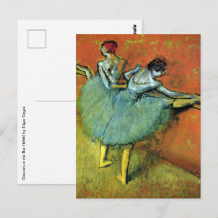 Carte Postale Danseuses au Bar by Edgar Degas, Ballet Vintage