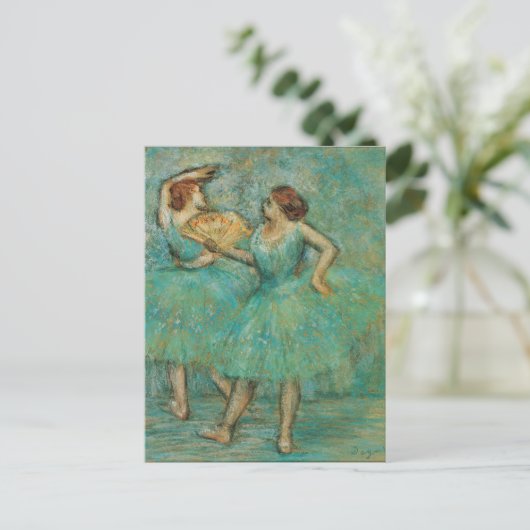 Carte Postale Danseuses avec un éventail Edgar Degas (Debout devant)