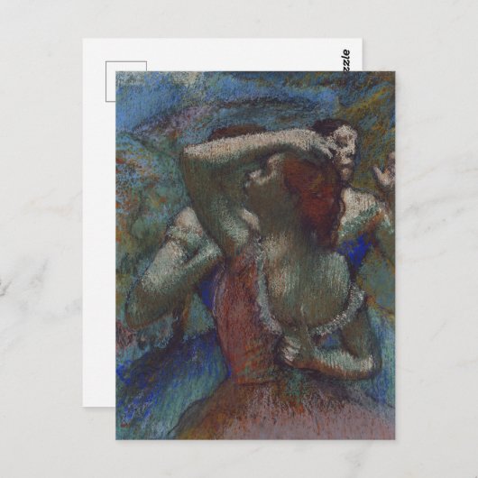 Carte Postale Danseuses bleues Edgar Degas (Devant / Derrière)