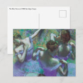 Carte Postale Danseuses bleues par Edgar Degas, Impressionnisme (Devant / Derrière)