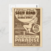 Carte Postale Danseuses danse bulle Vintage Flyer (Devant / Derrière)