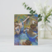 Carte Postale Danseuses de ballet bleues Edgar Degas (Debout devant)