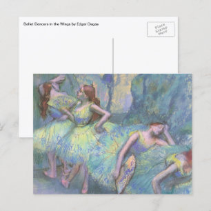 Carte Postale Danseuses de ballet dans les coulisses d'Edgar Deg