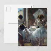 Carte Postale Danseuses d'Edgar Degas (Devant / Derrière)