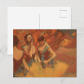 Carte Postale Danseuses Orange Edgar Degas (Devant / Derrière)
