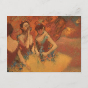 Carte Postale Danseuses Orange Edgar Degas