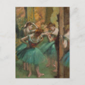 Carte Postale Danseuses, Pink and Green Edgar Degas (Devant)