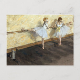 Carte Postale Danseuses pratiquant au Barre par Edgar Degas
