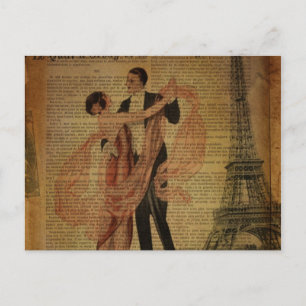 Carte Postale danseuses romantiques de la salle de bal Waltz Par