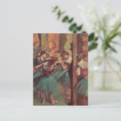 Carte Postale Danseuses, Rose et Vert d'Edgar Degas (Debout devant)