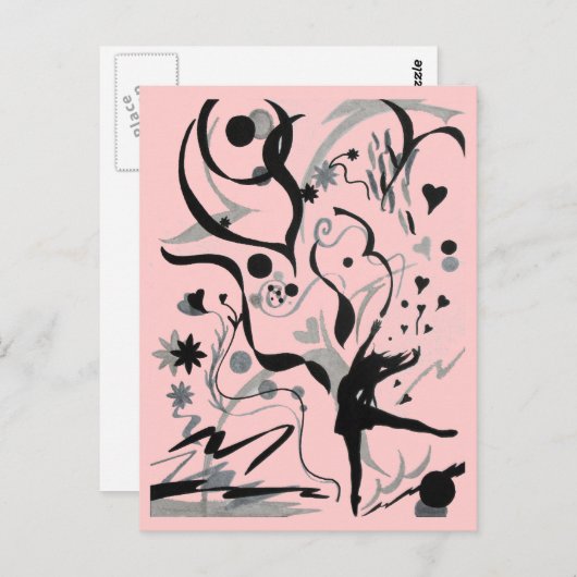 Carte Postale Dansez fou ! (Devant / Derrière)