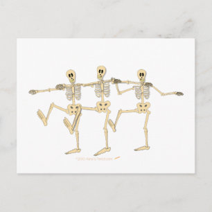 Carte Postale Dansons Dansantes Danseuses Dessin D'Halloween