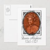Carte Postale Dante Alighieri (Devant / Derrière)