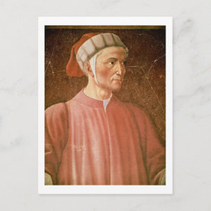 Carte Postale Dante Alighieri (1265-1321) détail de son buste, f