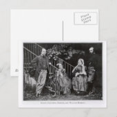 Carte Postale Dante, Christina, Frances et William Rossetti (Devant / Derrière)