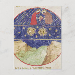 Carte Postale Dante et Beatrice