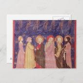 Carte Postale Dante et Béatrice avec les Saints du Paradis (Devant / Derrière)