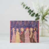 Carte Postale Dante et Béatrice avec les Saints du Paradis (Debout devant)