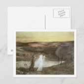 Carte Postale Dante et Béatrice, de 'L'Estampe Moderne', publ (Devant / Derrière)