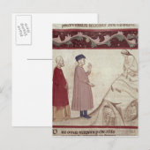 Carte Postale Dante et Virgil rencontrent les âmes emprisonnées (Devant / Derrière)