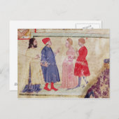 Carte Postale Dante et Virgile avec Francesca da Rimini (Devant / Derrière)