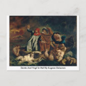 Carte Postale Dante Et Virgile En Enfer Par Eugene Delacroix (Devant)