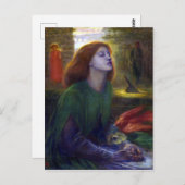 Carte Postale Dante Gabriel Rossetti Beata Beatrix (Devant / Derrière)
