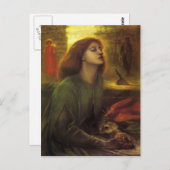 Carte Postale Dante Gabriel Rossetti - Beata Beatrix (Devant / Derrière)