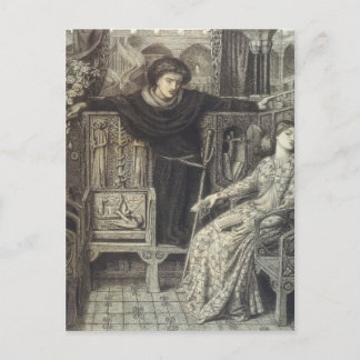Carte Postale Dante Gabriel Rossetti : Hamlet et Ophelia