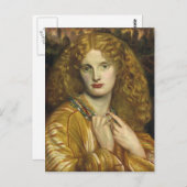 Carte Postale Dante Gabriel Rossetti : Hélène de Troy (Devant / Derrière)