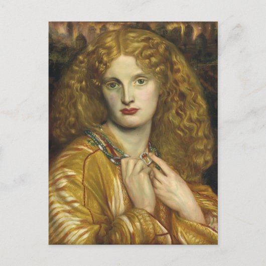 Carte Postale Dante Gabriel Rossetti : Hélène de Troy (Devant)