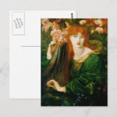 Carte Postale Dante Gabriel Rossetti - La Garland (Devant / Derrière)