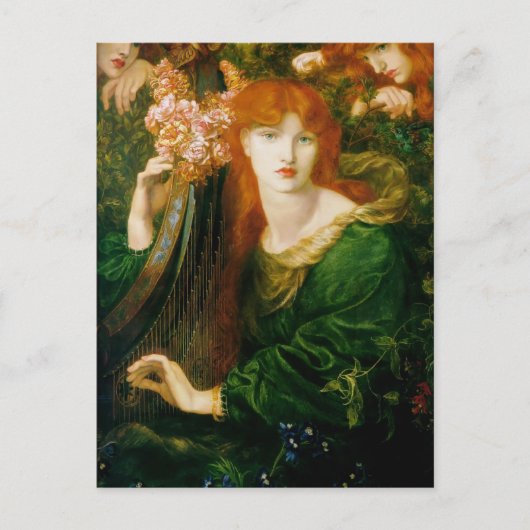 Carte Postale Dante Gabriel Rossetti - La Garland (Devant)