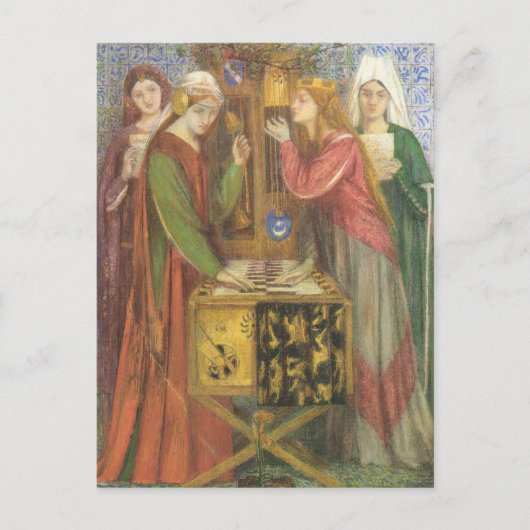 Carte Postale Dante Gabriel Rossetti - Le Closet Bleu (Devant)