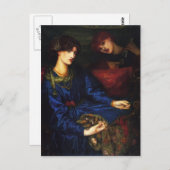 Carte Postale Dante Gabriel Rossetti - Mariana (Devant / Derrière)